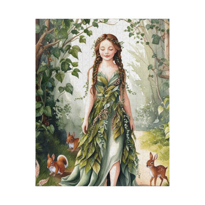 Whimsical Forest Nymph Puzzle, Mythical Creature Jigsaw Game, Best Unique Gift for Puzzle Lover Hobbyist, Fun Family Activity, Mindfulness 520 pcs (Vertical) Puzzle The Puzzle Chest