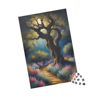 Garden of Gethsemane Olive Trees Jigsaw Puzzle, Religious Theme Faith-Based Tabletop Game, Meditation Activity, Stress Relief, Unique Gift Puzzle The Puzzle Chest