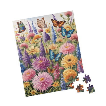Butterfly Garden Puzzle - Field of Wildflowers and Butterflies, 110-1014 Piece Jigsaw Puzzle, Nature Scene Fun Family Activity, Fun Puzzle The Puzzle Chest
