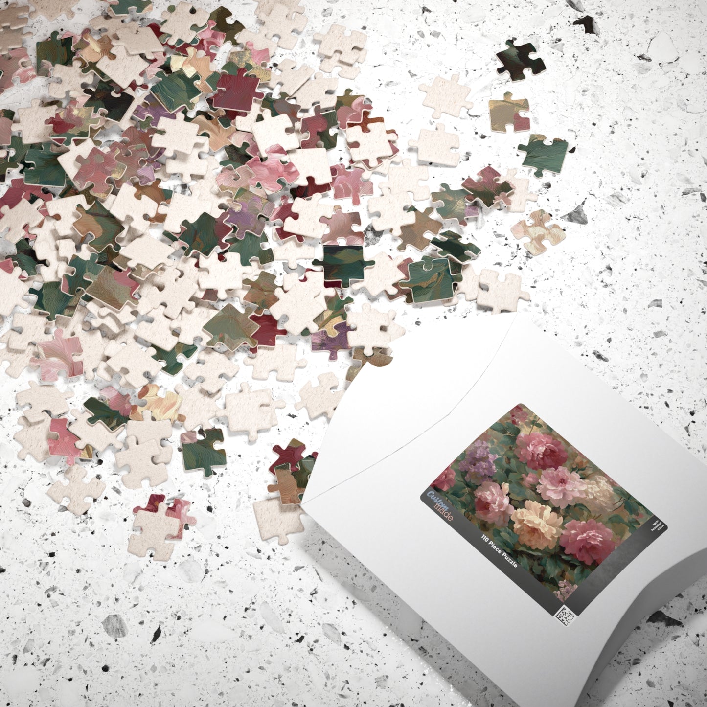 Floral Vintage Roses Puzzle – Botanical Jigsaw Puzzle