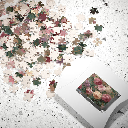 Floral Vintage Roses Puzzle – Botanical Jigsaw Puzzle
