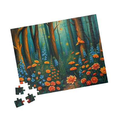 Enchanting Forest Puzzle | Floral Landscape Jigsaw Game for Adult | Nature Lover Gift, Indoor Game, Home Entertainment, Mindfulness Activity Puzzle The Puzzle Chest