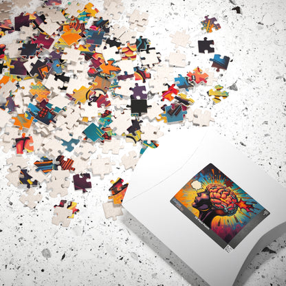 Creative Brain Puzzle - Pop Art Brainstorming Design, Perfect Gift for Puzzle Lovers, Meditation, Family Game Night, Mindfulness Activity Puzzle The Puzzle Chest
