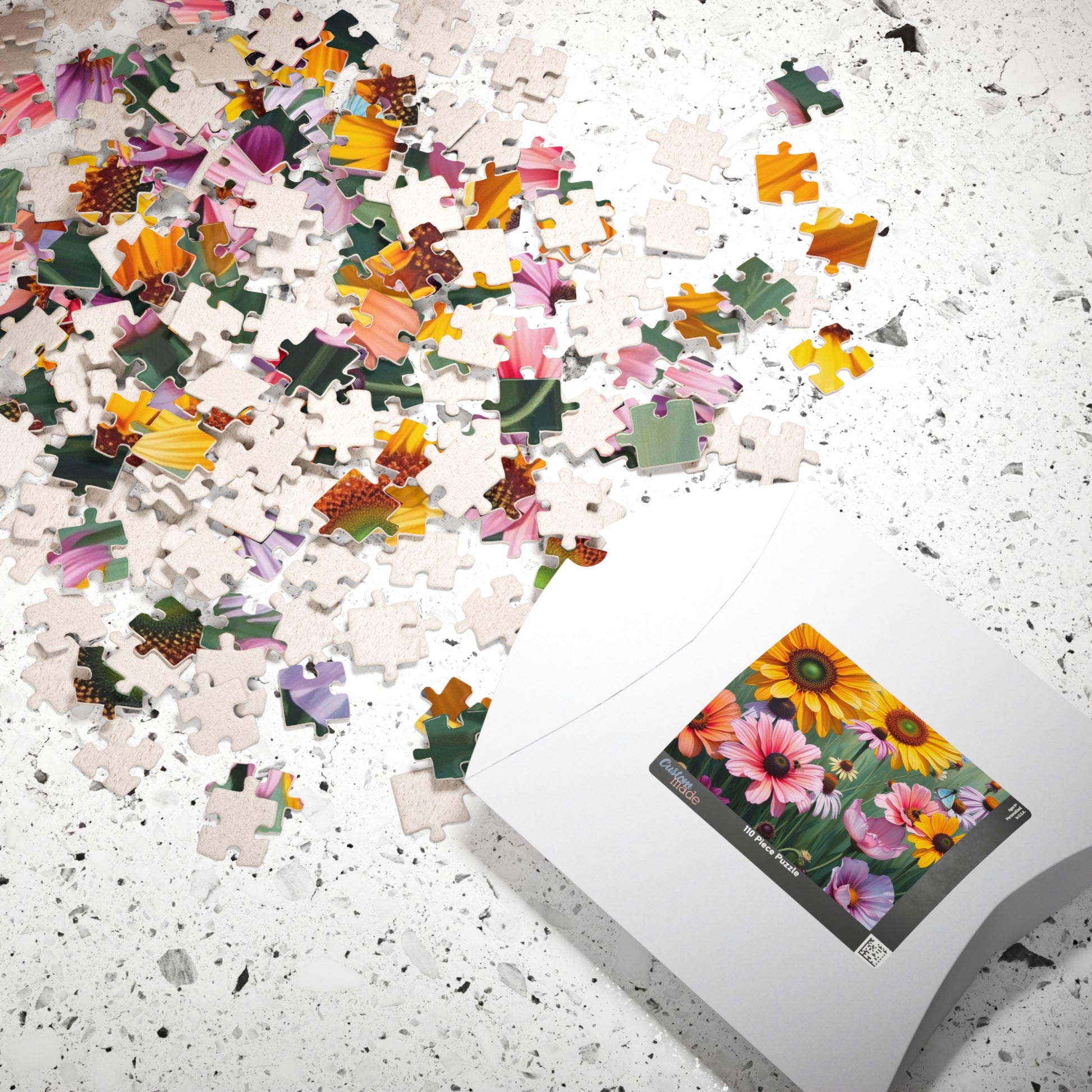 Floral Delight Jigsaw Puzzle - 110-1014 Piece | Perfect Gift for Nature Lover, Home Entertainment, Mindfulness Activity, Indoor Game Puzzle The Puzzle Chest