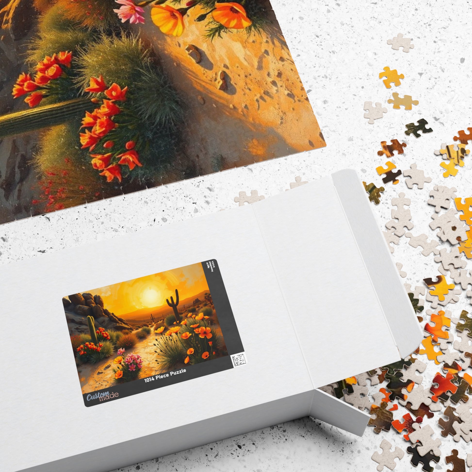 Desert Sunset Puzzle, Landscape Jigsaw Game, Quiet Home Activity, Gift for Nature Lover, Family or Solo Fun, Holiday or Birthday Present Puzzle The Puzzle Chest