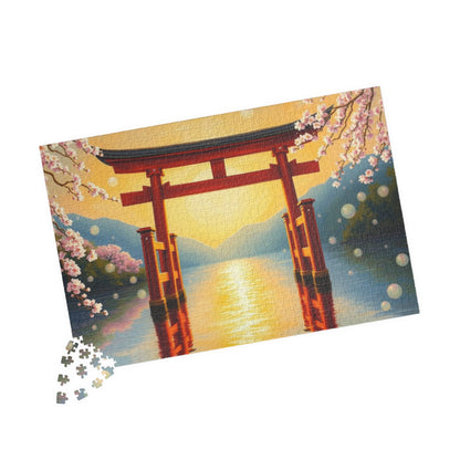 Japanese Torii Gate Jigsaw Puzzle, Mindfulness Activity for Adult, Gift Ideas for Friends, Family Bonding Home Entertainment, Relaxing Hobby