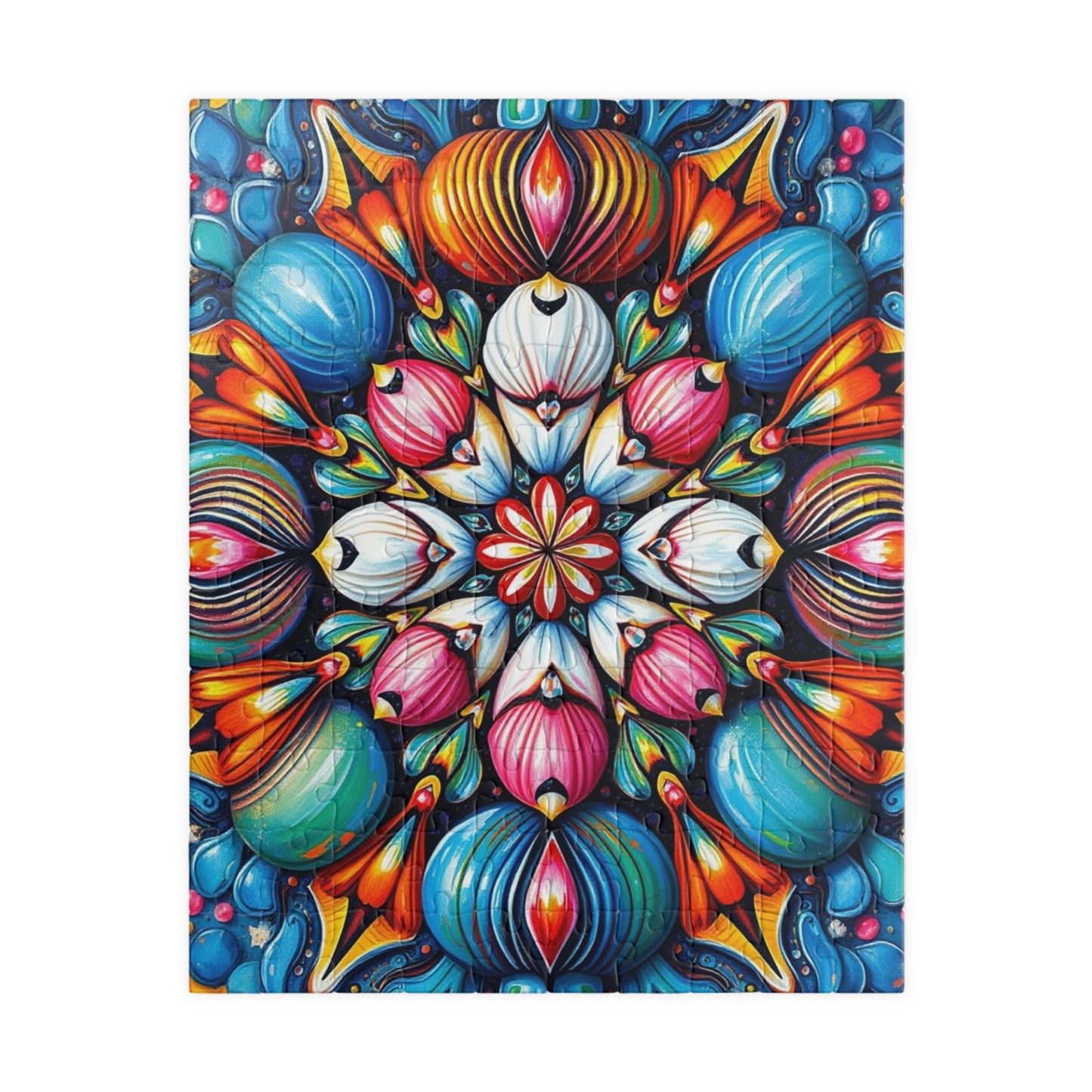 Colorful Mandala Puzzle - Abstract Art Jigsaw Game for Adults 110 pcs (Vertical) Puzzle The Puzzle Chest