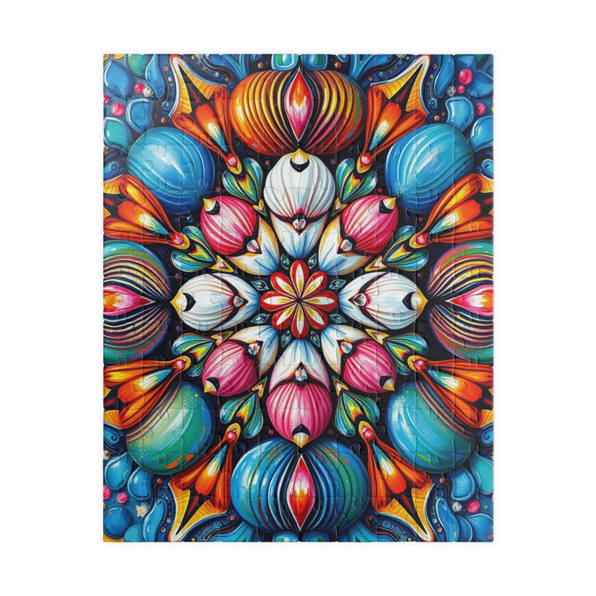 Colorful Mandala Puzzle - Abstract Art Jigsaw Game for Adults 110 pcs (Vertical) Puzzle The Puzzle Chest