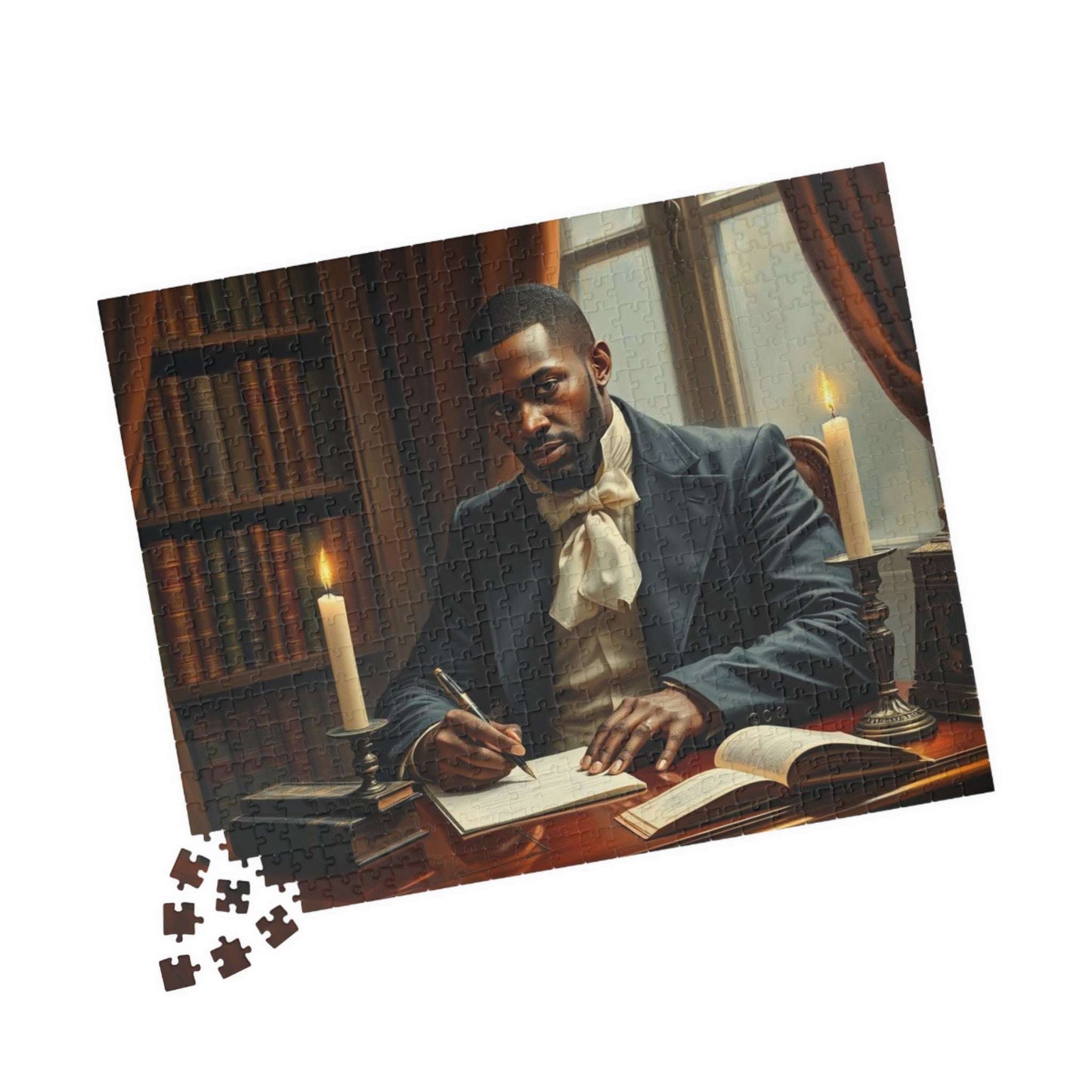 Victorian Afro-American Businessman Jigsaw Game, African American Art 520 pcs (Horizontal) Puzzle The Puzzle Chest