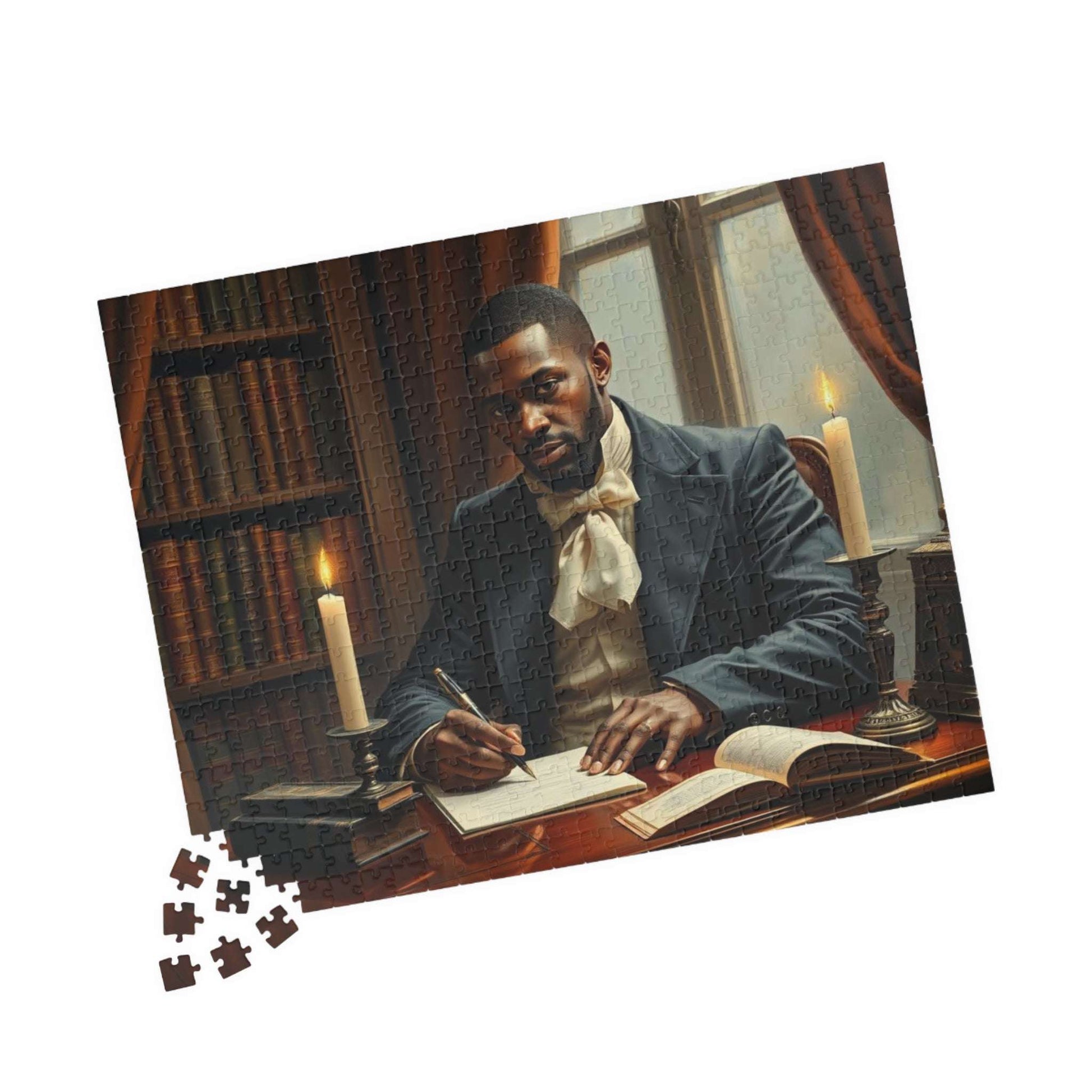 Victorian Afro-American Businessman Jigsaw Game, African American Art 520 pcs (Horizontal) Puzzle The Puzzle Chest