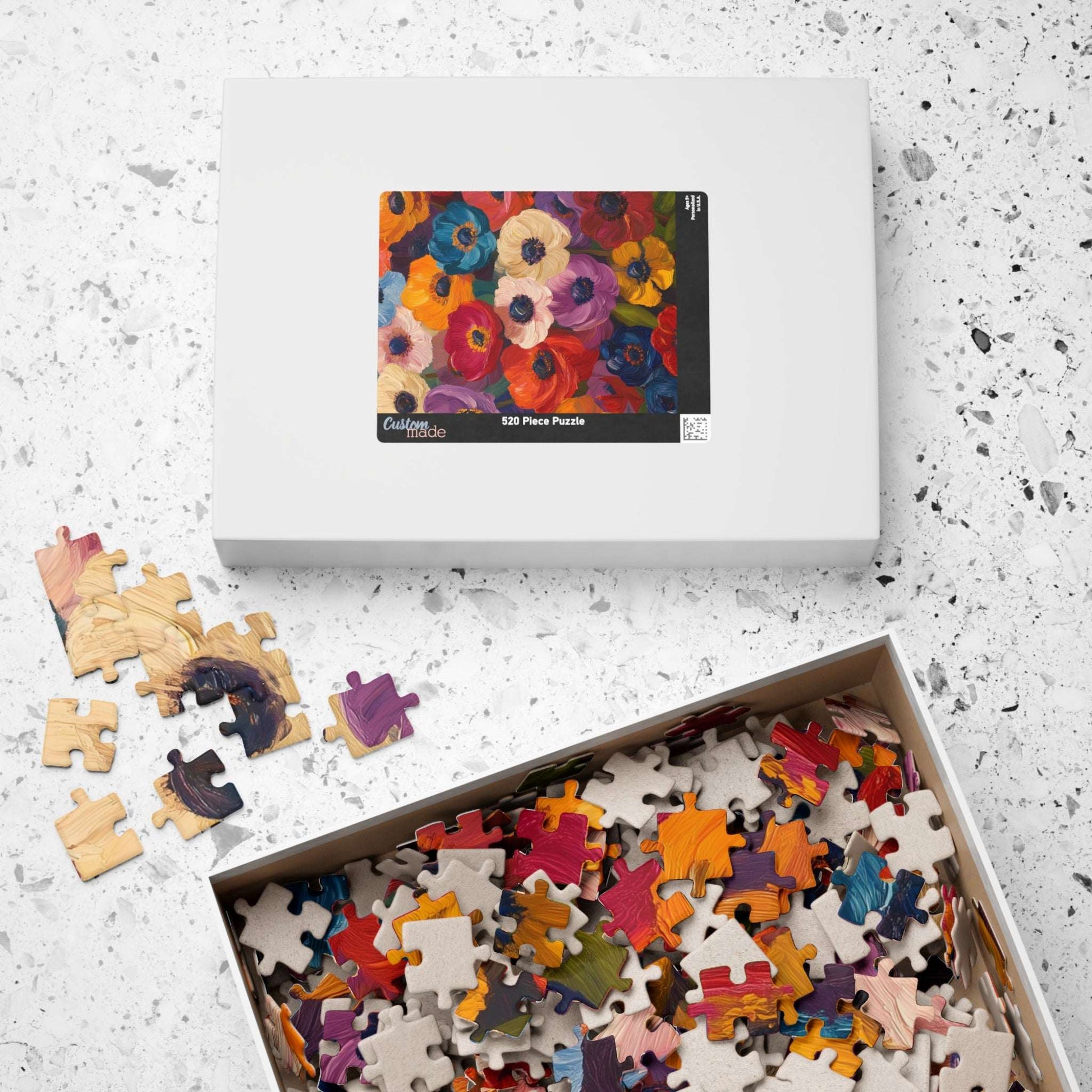 Colorful Anemone Bouquet Puzzle 110-1014-piece | Floral Jigsaw Puzzle