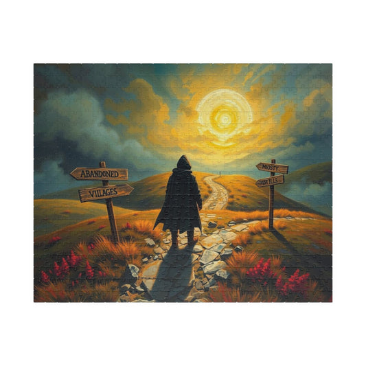 Crossroads of the Forsaken Jigsaw Puzzle, Gothic Puzzle, Mystical Journey Puzzle, Perfect for Game Night, Solo Fun, Gifts, and Home Decor 520 pcs (Horizontal) Puzzle The Puzzle Chest