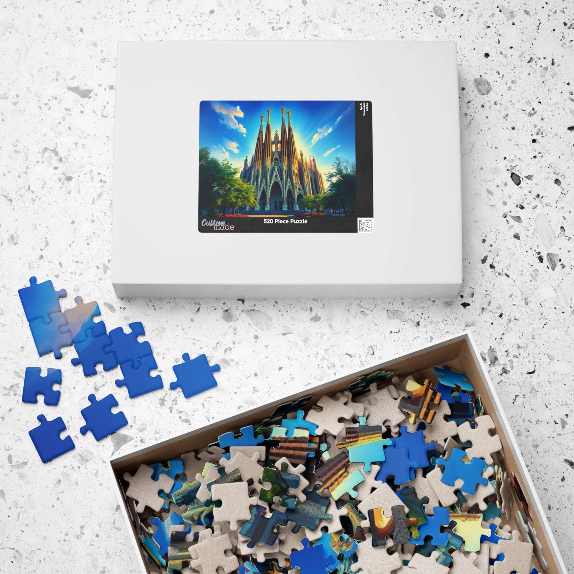 Sagrada Familia Puzzle, Famous Landmark Iconic Barcelona Church, Travel-inspired Jigsaw Puzzle The Puzzle Chest
