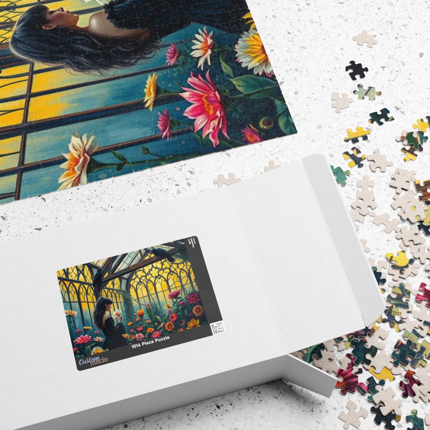 Twilight Flora Jigsaw Puzzle - A Gothic Garden, Gothic Greenhouse Game for Adult Dark Art Puzzle Lovers, Creative Gift for All Occasions