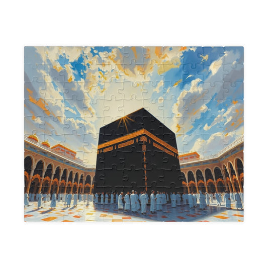 The Holy Kaaba in Mecca Puzzle, Famous Historical Religious Landmark, Islamic Faith-Based Jigsaw, Ramadan Eid Gift for Muslim Game Night 110 pcs (Horizontal) Puzzle The Puzzle Chest