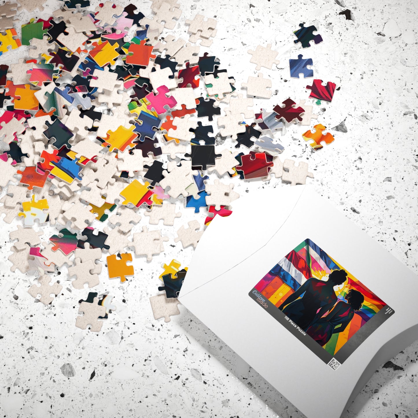 Shine Through Jigsaw Puzzle - A Puzzle of Pride, Pride Flags Puzzle, 110-1014 Piece Jigsaw for Family Fun, LGBTQ+ Gift, Group Activities Puzzle The Puzzle Chest