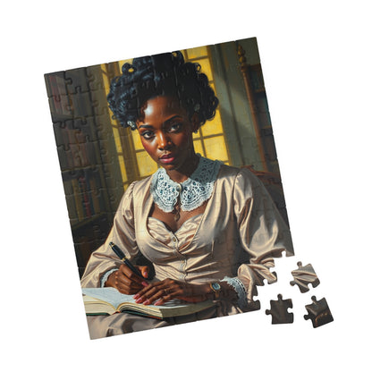 Elegant Vintage Puzzle - Black American Woman, Relaxing Gift for Her, Family Game Night, Art Collectors, Birthday Gift, Mindfulness Activity Puzzle The Puzzle Chest