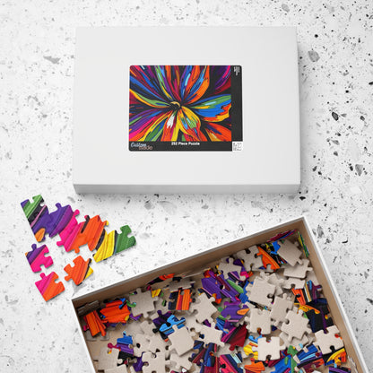 Close-up Abstract Flower Jigsaw Puzzle - Colorful Floral Art Puzzle The Puzzle Chest