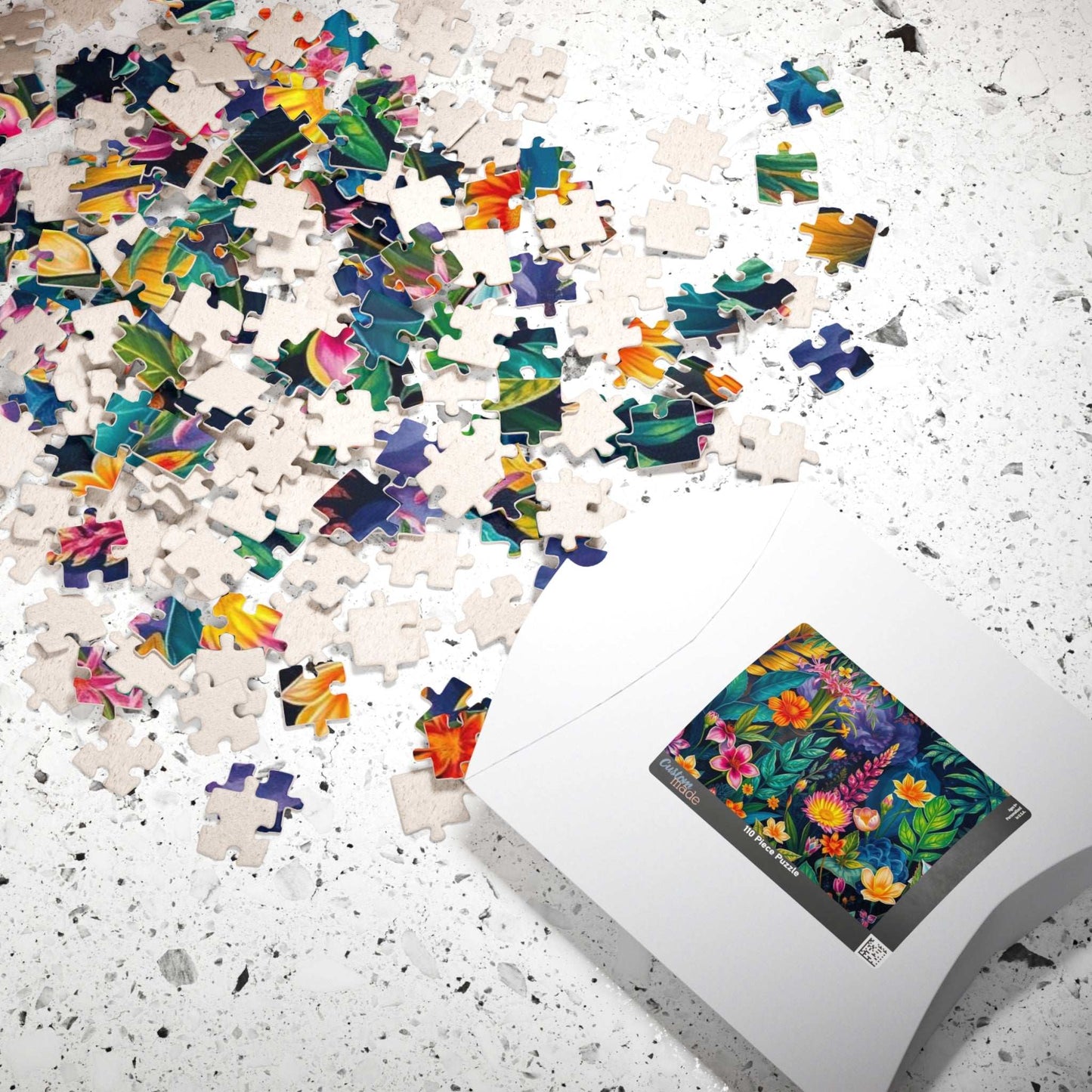 Twilight Garden Floral Jigsaw Puzzle - 110, 252, 520, 1014-piece Mystic Flower Puzzle
