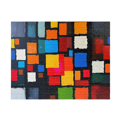Colorful Abstract Puzzle for Art Lovers, Home Entertainment, Unique Gift for Friends and Family Activity Game Night, Adult Fun 252 pcs (Horizontal) Puzzle The Puzzle Chest