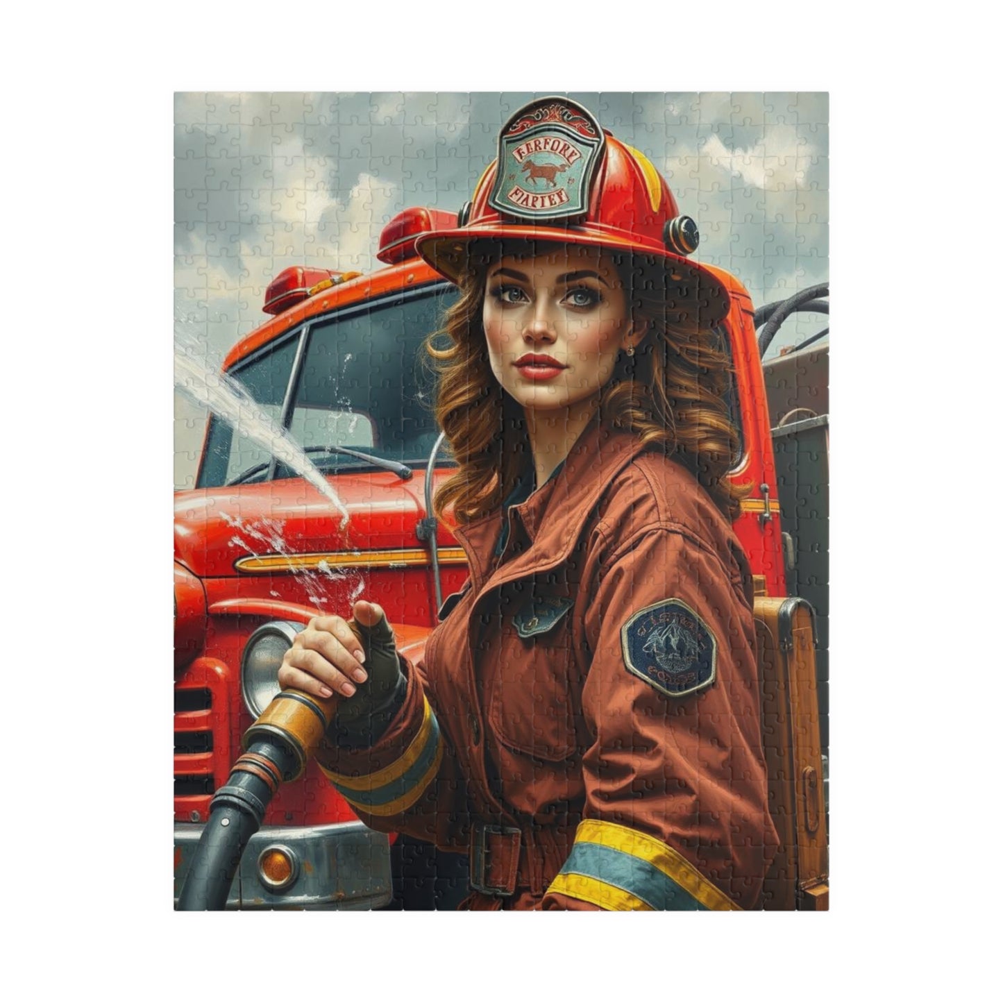 Woman Firefighter Jigsaw Puzzle - 110-1014 Piece | Holiday or Birthday Gift for Firefighters, Fun Family Game Night, Mindfulness Activity 520 pcs (Vertical) Puzzle The Puzzle Chest