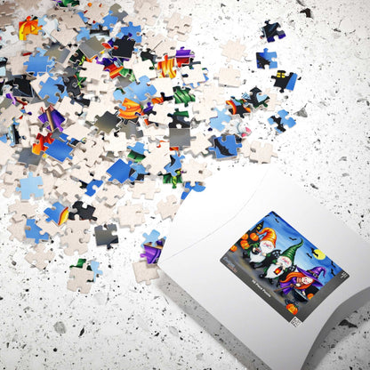 Trick-or-Treat Gnome Puzzle - Halloween-Themed Jigsaw Game Puzzle The Puzzle Chest