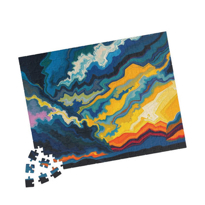 Colorful Abstract Puzzle Artwork, Unique Jigsaw Game for Family Fun, Gift for Art Lovers, Mindful Activity, Home Entertainment Puzzle The Puzzle Chest