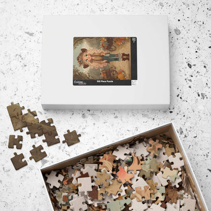 2010s Autumn Cowgirl Jigsaw Puzzle - Hipster Orchard, Fall Theme Game for Family Game Night, Puzzle Lover Gift for Halloween & Thanksgiving Puzzle The Puzzle Chest