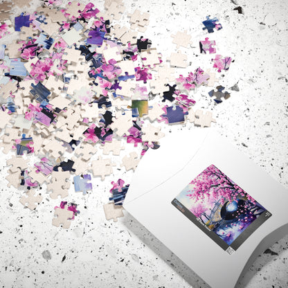 Cherry Blossom Puzzle, 110/252/520/1014-Piece Enchanted Landscape, Gift for Puzzle Lovers Puzzle The Puzzle Chest
