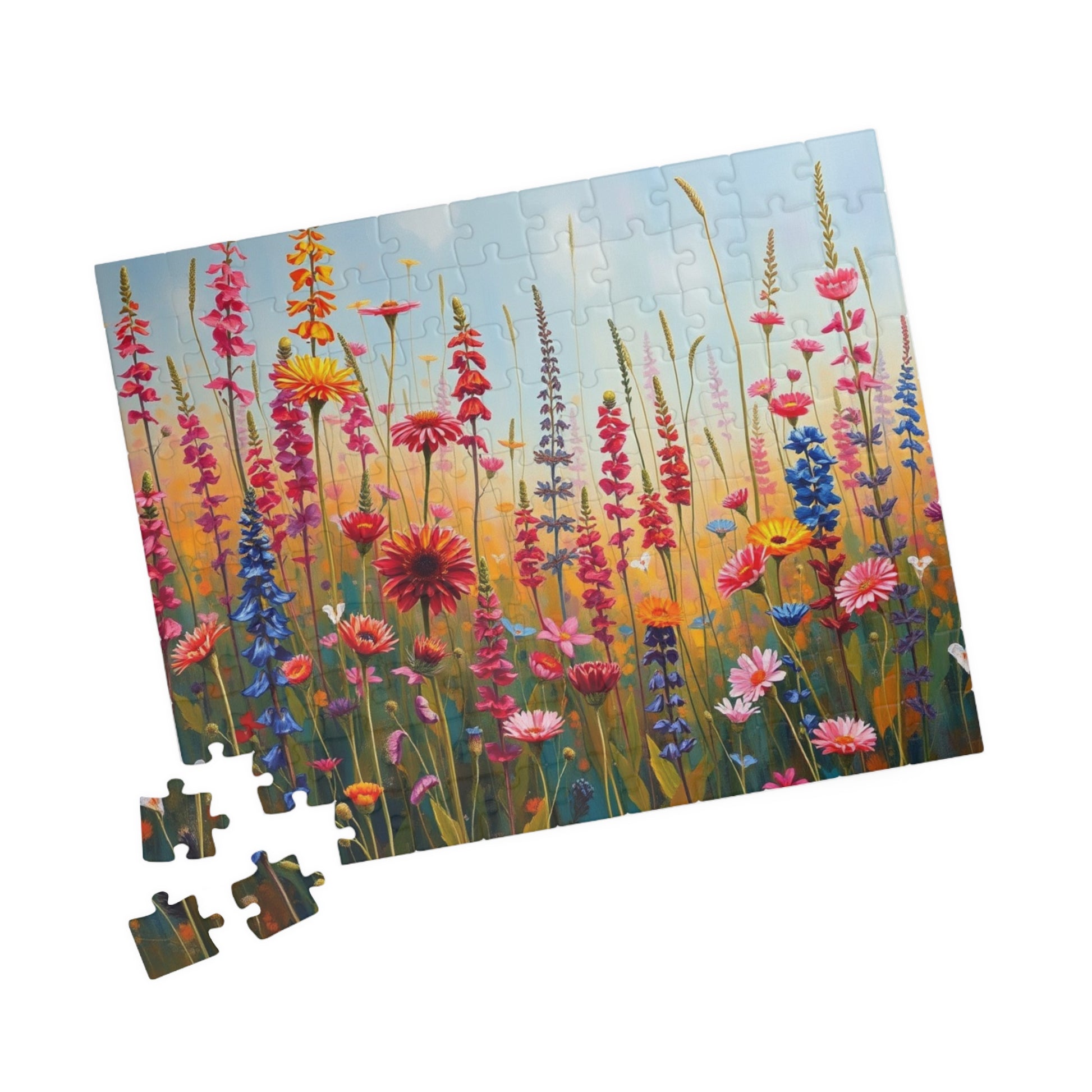 Colorful Floral Jigsaw Puzzle | 110, 252, 520, 1014-piece | Perfect Home Entertainment, Fun Indoor Activity, Brain Teaser, Nature Lover Gift Puzzle The Puzzle Chest