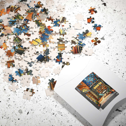 Autumn Evening Bookstore Jigsaw Puzzle Gift for Adults, Friends, Bookworms, Puzzle Lovers Puzzle The Puzzle Chest