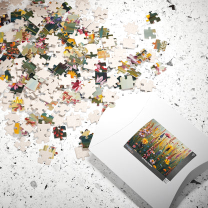 Floral Puzzle, Vibrant Wildflower Jigsaw Game for Adults, Nature Theme Gift for Friends, Family Fun, Home Entertainment Puzzle The Puzzle Chest