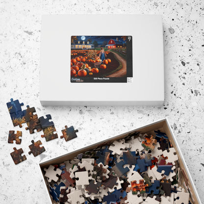 Harvest Pumpkin Scarecrow Puzzle | Fall Decor Puzzle | 110, 252, 520, 1014 Pieces | Family Fun | Autumn Activity, Halloween Puzzle, Puzzle The Puzzle Chest