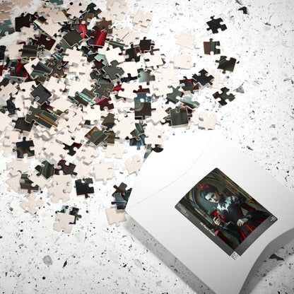 Gothic Vampire Countess Jigsaw Puzzle, Victorian Lady in a Candlelit Castle Ballroom, Dark Fantasy Haunted Mansion Theme, Horror Lover Gift Puzzle The Puzzle Chest