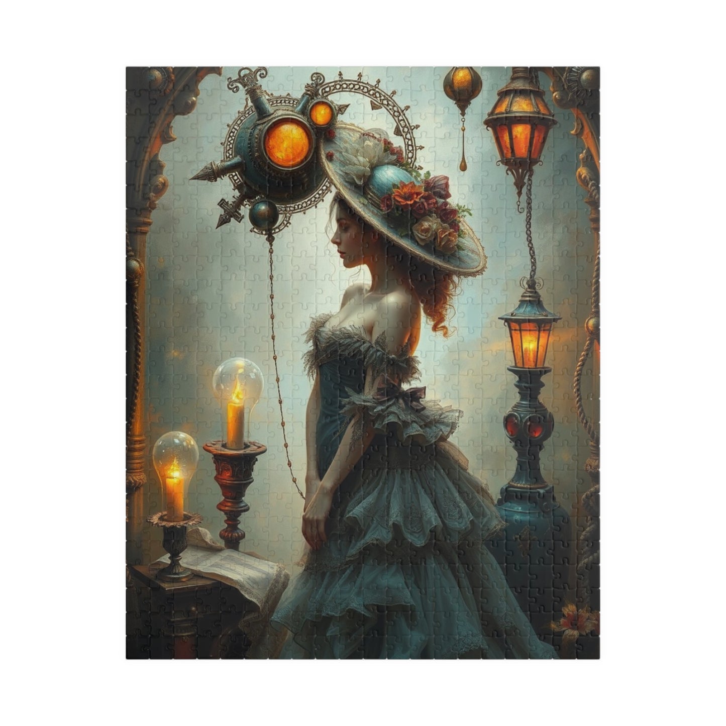 Steampunk Puzzle: Enchanting Design for Puzzle Lovers, Frameable Decor, Gift for Art Lover, Family Game Night Activity, Unique Art Piece 520 pcs (Vertical) Puzzle The Puzzle Chest