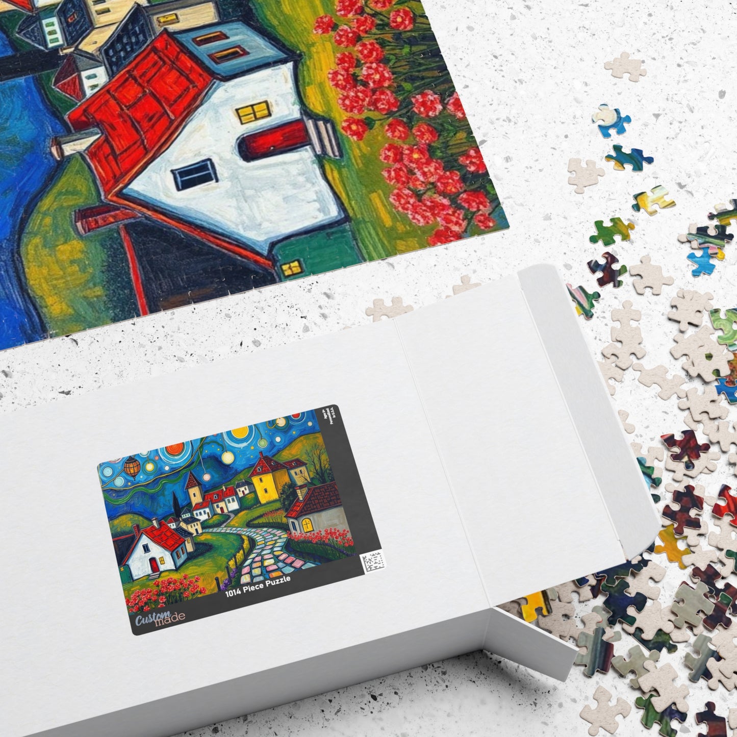 Whimsical Village Puzzle, 110, 252, 520, 1014-piece, Cozy Family Time Activity, Perfect Gift for Puzzle Lovers, Home Decor, Brain Teaser The Puzzle Chest