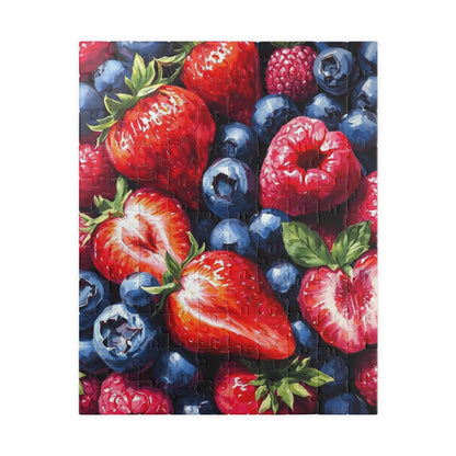 Fruity Jigsaw Puzzle Art - 110, 252, 520, 1014-piece, Foodie Gift for Friends, Family Game Night, Fruit Lover's Challenge 110 pcs (Vertical) Puzzle The Puzzle Chest