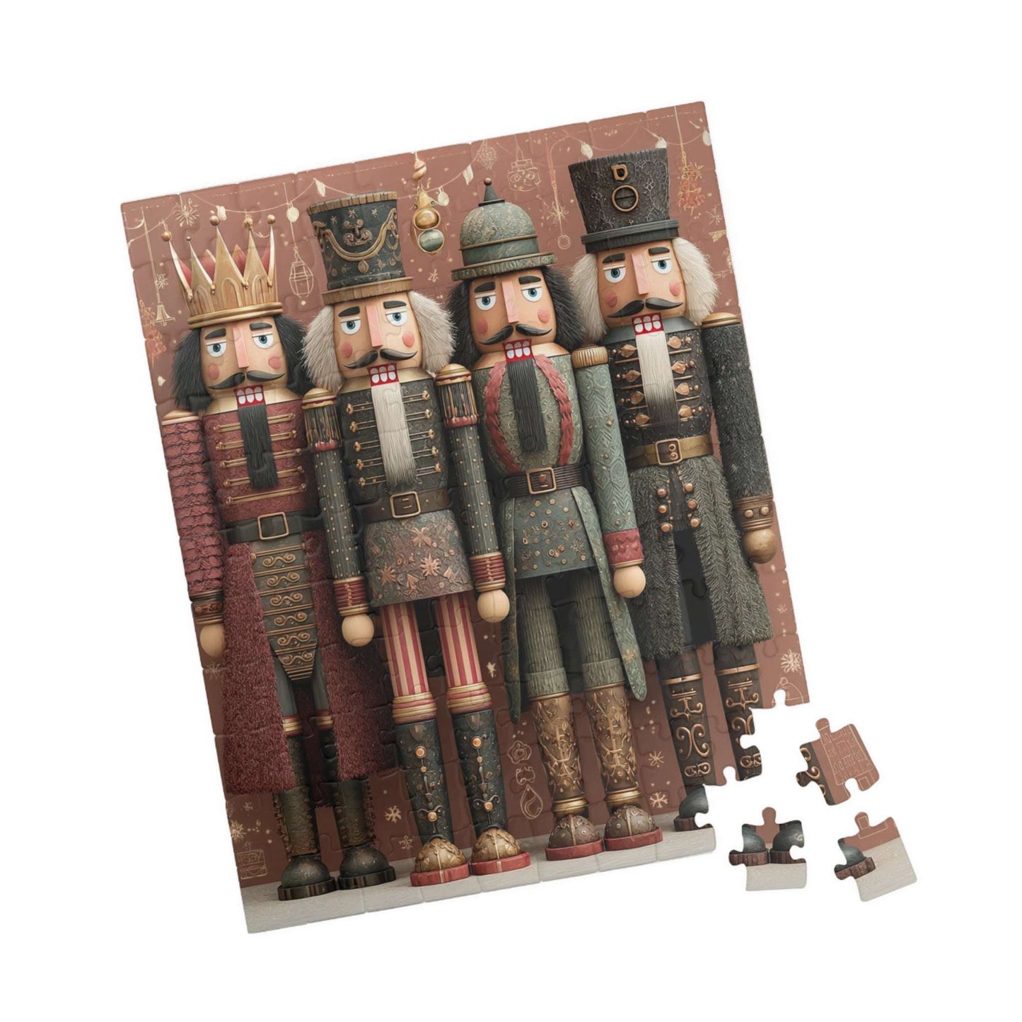 Nutcracker Puzzle Art, Holiday Jigsaw, Christmas Decor, Family Fun Activity, Gift for Puzzle Lovers, Festive Home Game 110 pcs (Vertical) Puzzle The Puzzle Chest
