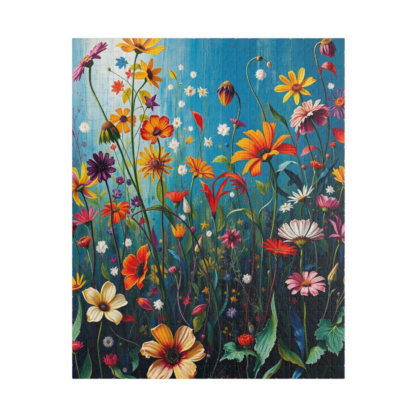 Floral Wildflower Jigsaw Puzzle, 110-1014 piece, Fun Family Activity, Unique Spring Gift for Friend Birthday Holiday, Puzzle Enthusiast 520 pcs (Vertical) Puzzle The Puzzle Chest