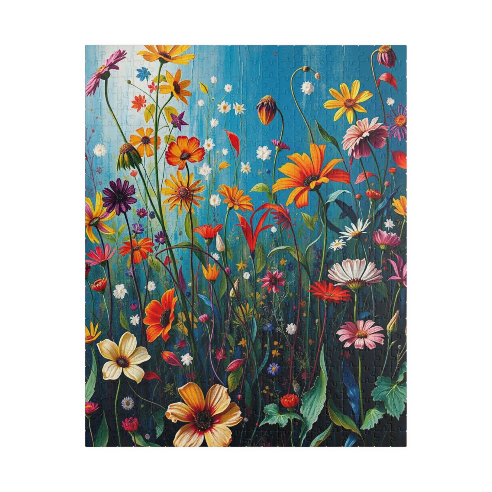 Floral Wildflower Jigsaw Puzzle, 110-1014 piece, Fun Family Activity, Unique Spring Gift for Friend Birthday Holiday, Puzzle Enthusiast 520 pcs (Vertical) Puzzle The Puzzle Chest