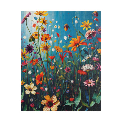 Floral Wildflower Jigsaw Puzzle, 110-1014 piece, Fun Family Activity, Unique Spring Gift for Friend Birthday Holiday, Puzzle Enthusiast 520 pcs (Vertical) Puzzle The Puzzle Chest