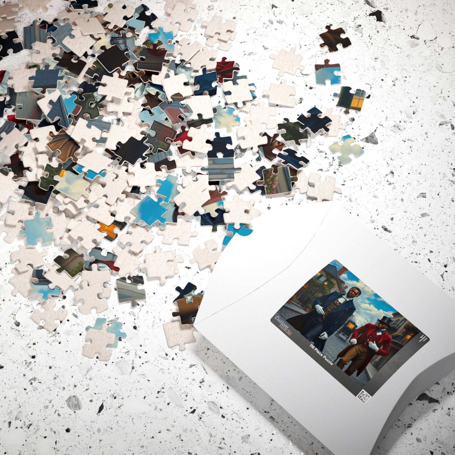 Gentlemen of the Promenade Jigsaw Puzzle for Adults - French Quarter Theme, Black Men Art Puzzle The Puzzle Chest