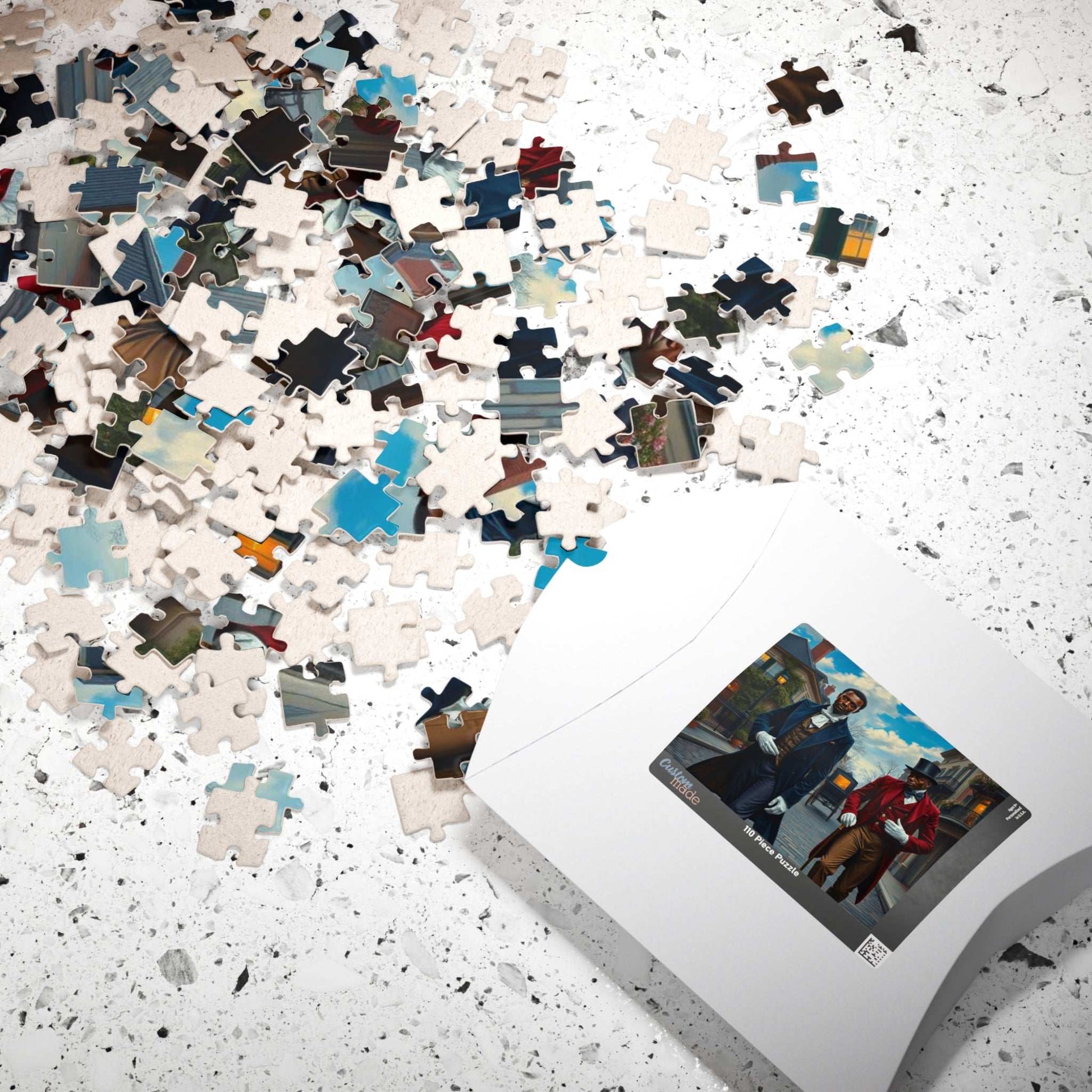 Gentlemen of the Promenade Jigsaw Puzzle for Adults - French Quarter Theme, Black Men Art Puzzle The Puzzle Chest