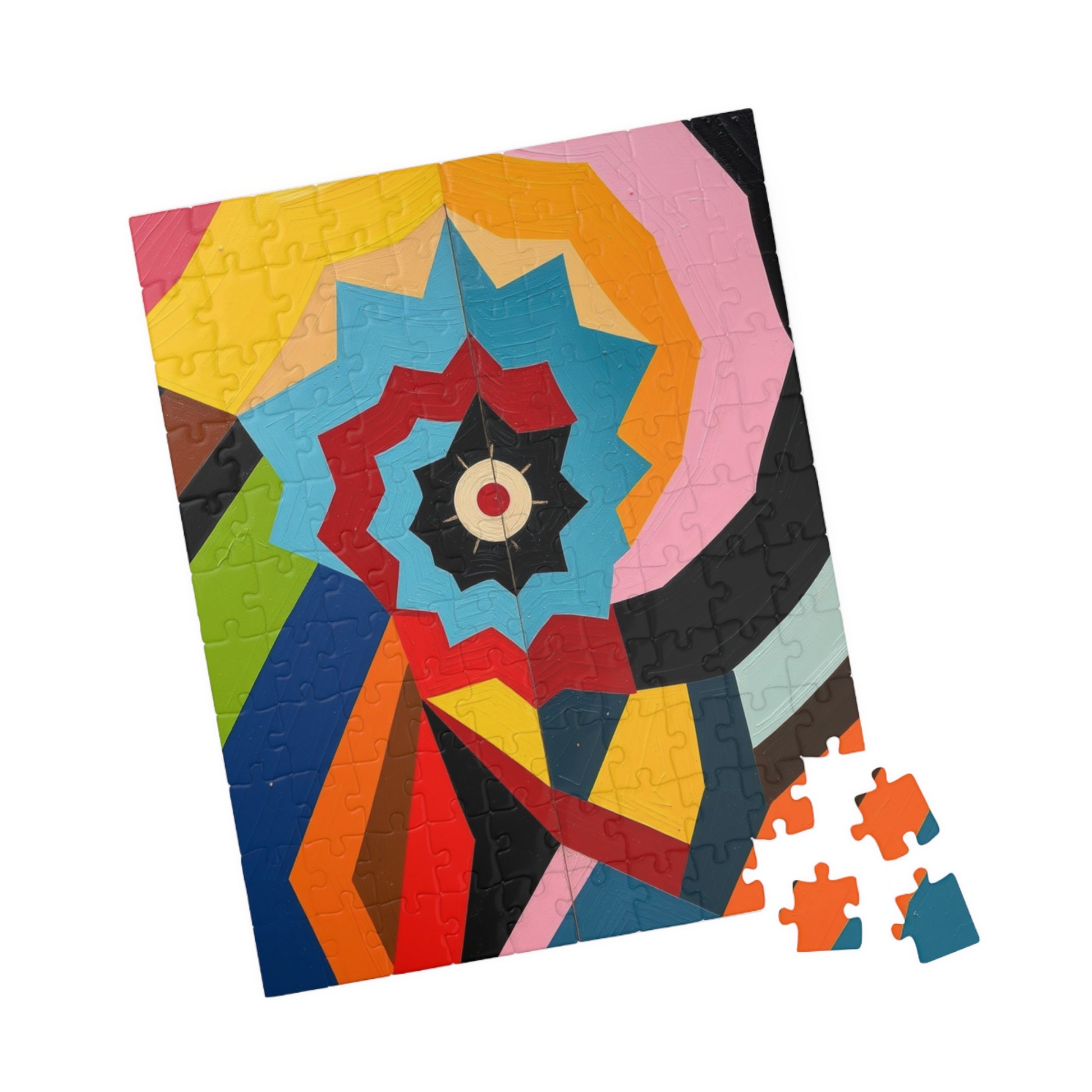 Colorful Abstract Art Puzzle for Fun Family or Solo Activity Puzzle The Puzzle Chest
