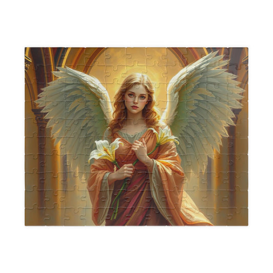 Golden Benediction Jigsaw Puzzle, Angel Puzzle, Religious Puzzle, Catholic Puzzle Gift for Puzzle Lover, Great for Indoor Home Entertainment 110 pcs (Horizontal) Puzzle The Puzzle Chest