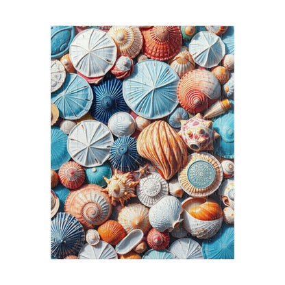 Seashell Collage Puzzle - 110/252/520/1014 Pieces, Marine Decor, Ocean Lover and Puzzle Enthusiast Gift, Family Fun, Beach-Themed Activity 252 pcs (Vertical) Puzzle The Puzzle Chest