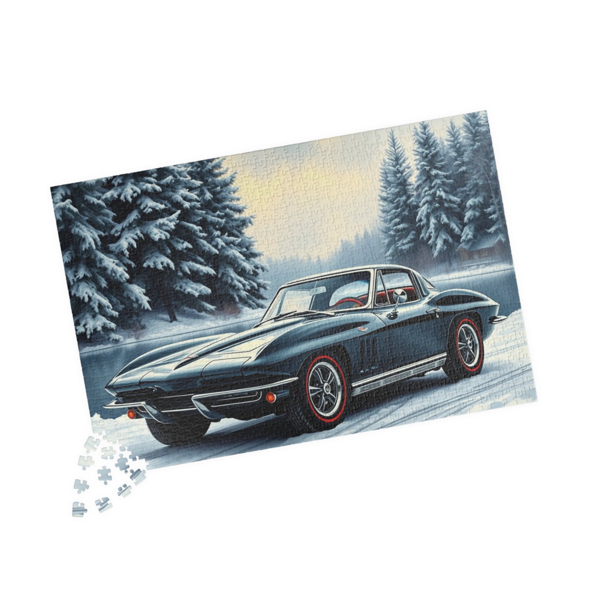 Vintage Car Puzzle Classic 1963 Retro Automobile Friend Gift for Car Lovers Puzzle The Puzzle Chest