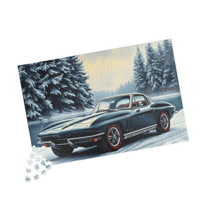 Vintage Car Puzzle Classic 1963 Retro Automobile Friend Gift for Car Lovers Puzzle The Puzzle Chest