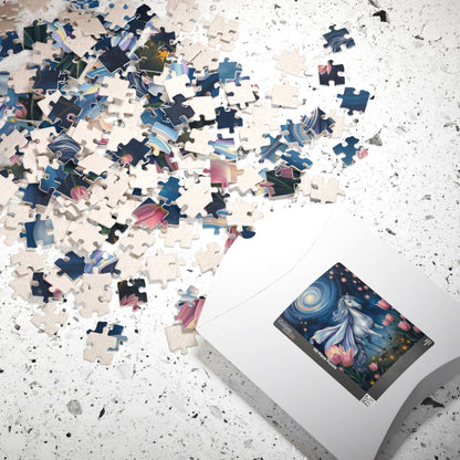 Galloping Horse Jigsaw Puzzle - Flower Field, Mare or Stallion Animal Lovers Gift for Equestrian, Horse Owner, Equine Lover Puzzle The Puzzle Chest