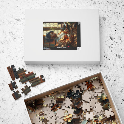 African American Woman Puzzle, Victorian Era Black Woman Reading Jigsaw, Family Game Night, Creative Activity, Black History Month Gift Puzzle The Puzzle Chest